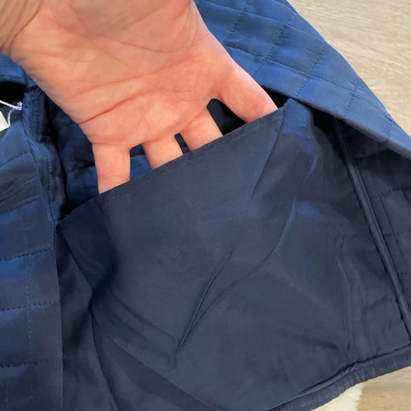 NWT Lunya Washable Silk Quilted Side Tie Jacket in Navy Size Medium - Picture 13 of 13